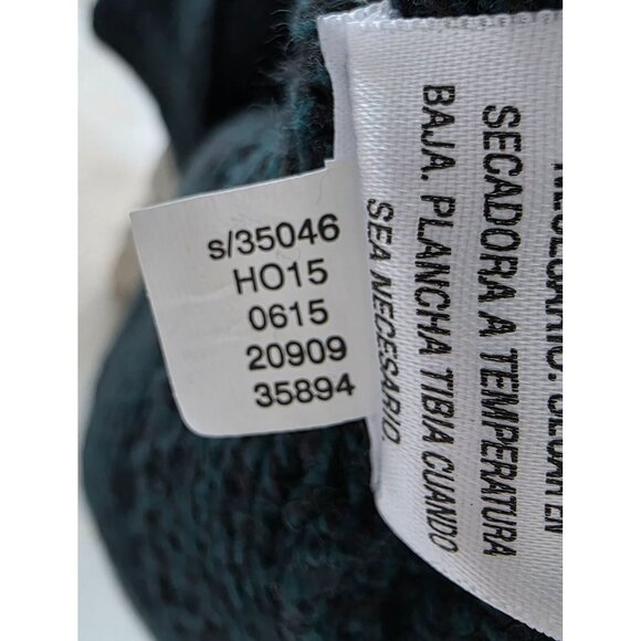 Style & Co Cable Knit Sweater Dress XL Dark Green Cap Sleeve Rustic Chic & Cozy - Picture 5 of 13